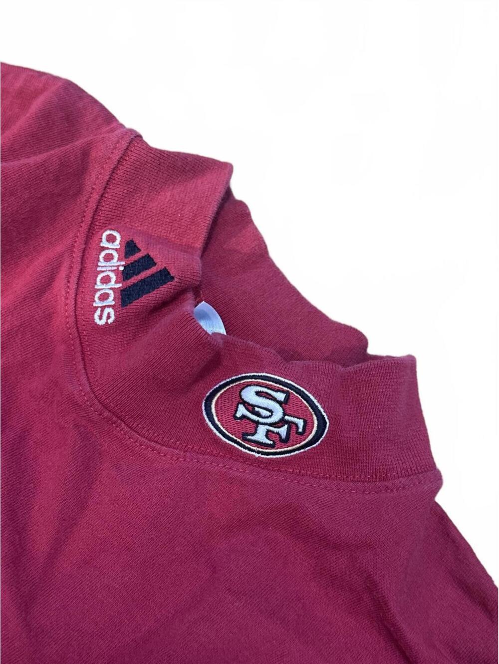 Adidas XXL San Francisco 49ers Collared NFL Sweatshirt